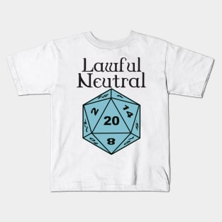 Lawful Neutral Alignment Kids T-Shirt